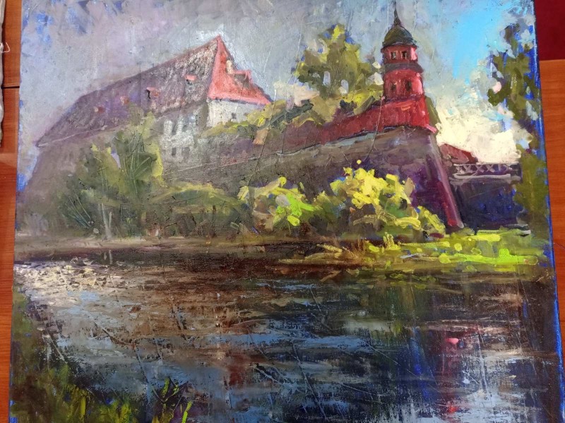 Картина "Дубно. Палац князів Любомирських".