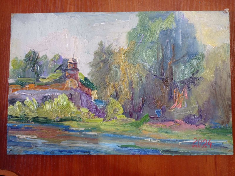 Картина "Дубенський замок".