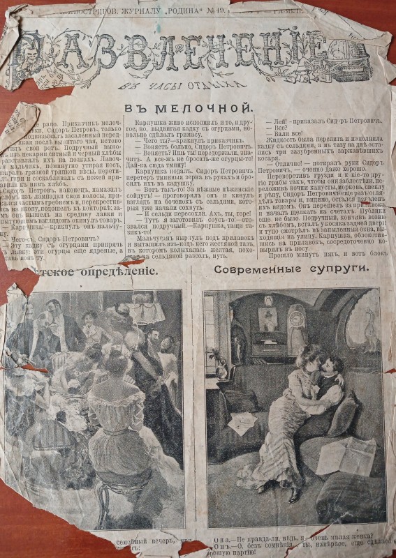 Сторінка журналу "Родина" 1904 року №49