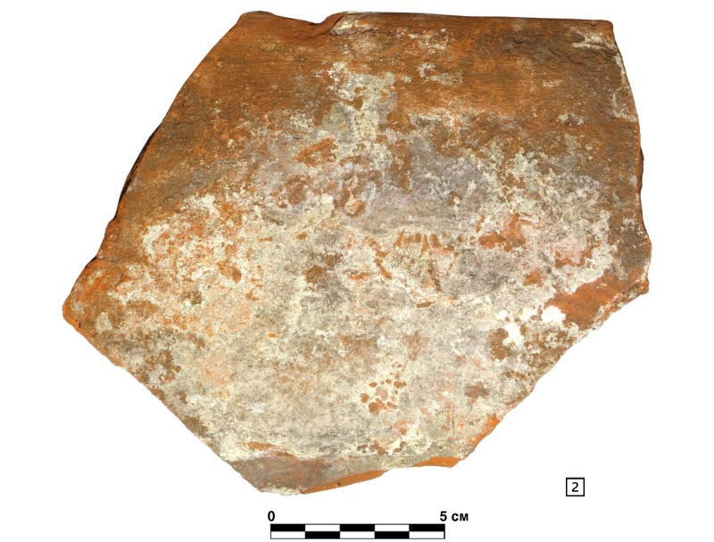 Фрагмент черепиці ХVI - XVІІІ ст.