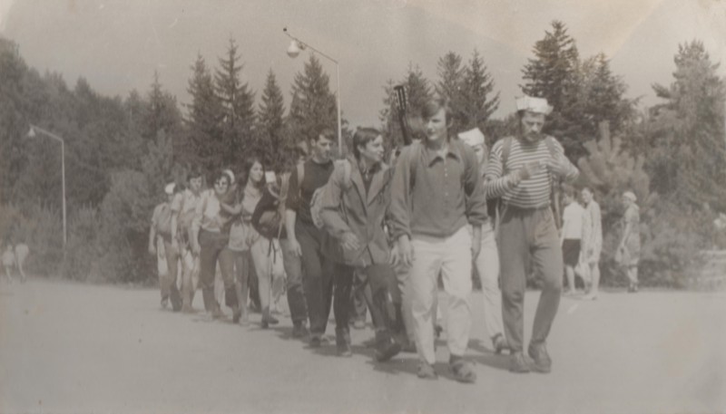 Фотографія. На зйомках фільму «Червона рута». Фільм «Червона рута». Яремче, 1971 рік.