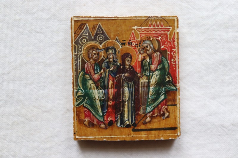 Ікона-таблетка. Стрітення Господнє