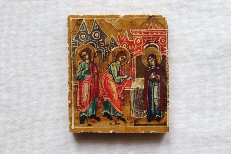 Ікона-таблетка. Благовіщення Пресвятої Богородиці