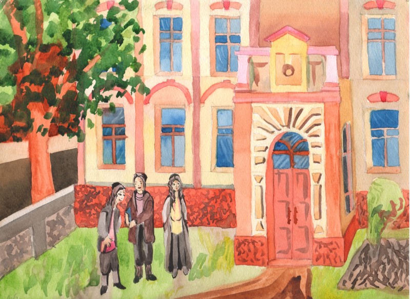 Малюнок  «Європейська синагога»