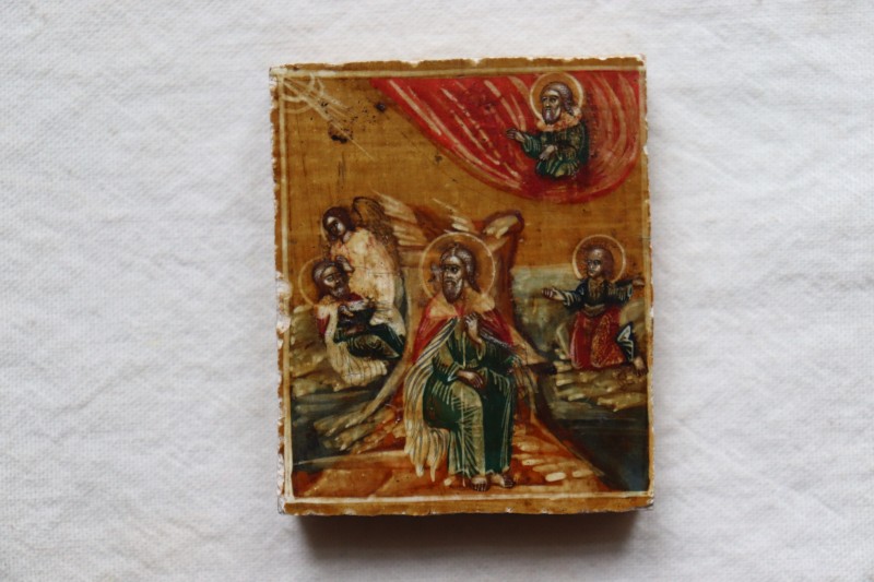 Ікона-таблетка. Вогняне сходження Святого Іллі