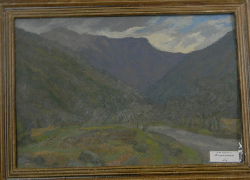 Картина. В.Решедько. Дощ в Карпатах. 1989 рік.