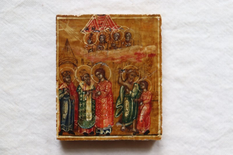 Ікона-таблетка. Покрова Пресвятої Богородиці