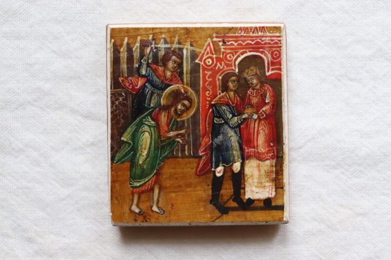 Ікона-таблетка. Усікновення глави Іоанна Предтечі