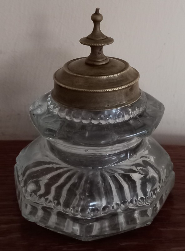 Чорнильниця скляна,  XIX ст.