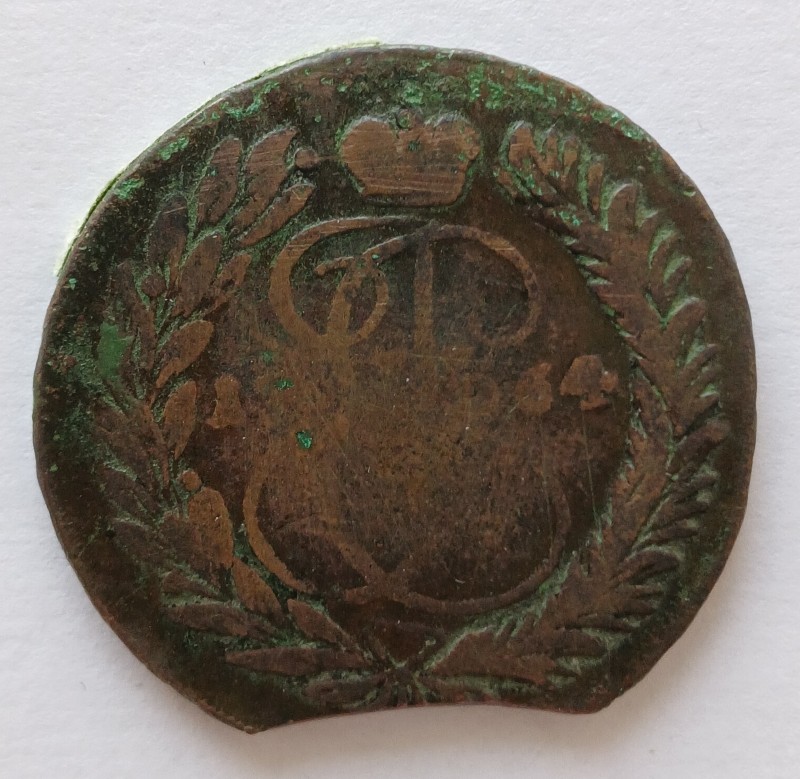 Монета "2 копійки". Російська імперія. 1764 р.