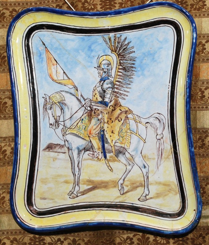 Настінна таріль «Крилатий гусар», 1880-і Польща.