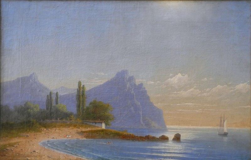 На морському березі, 1858