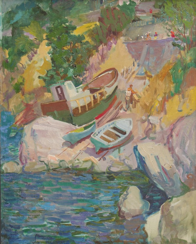 Барки на березі