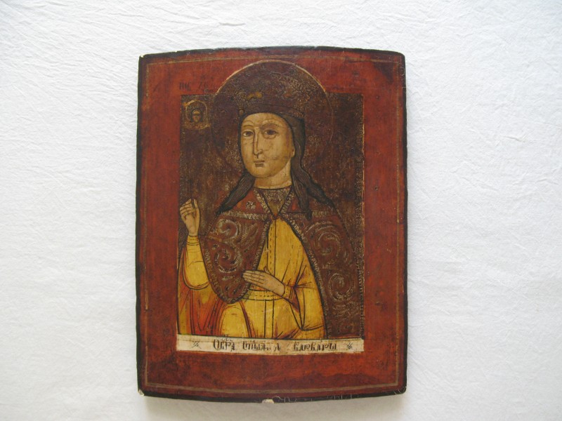 Ікона. Образ Святої Великомучениці Вірвари Іліопольської