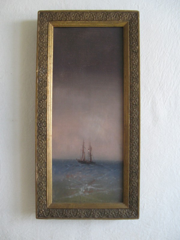 Картина. Морський пейзаж вночі (в рамі)