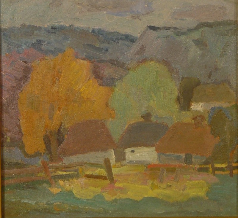 Пейзаж. Село на підгір'ї