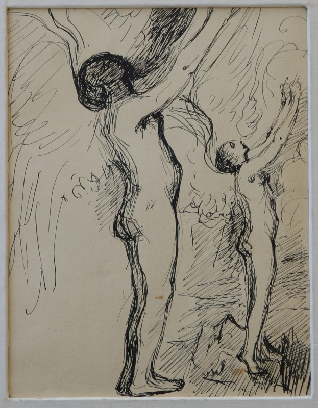 Начерк до алегоричної композиції "Ікар"