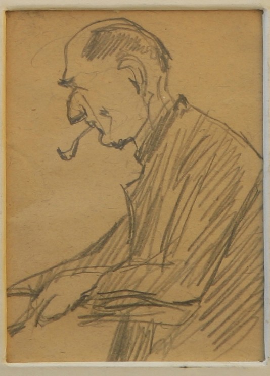 Чоловік із файкою. Начерк