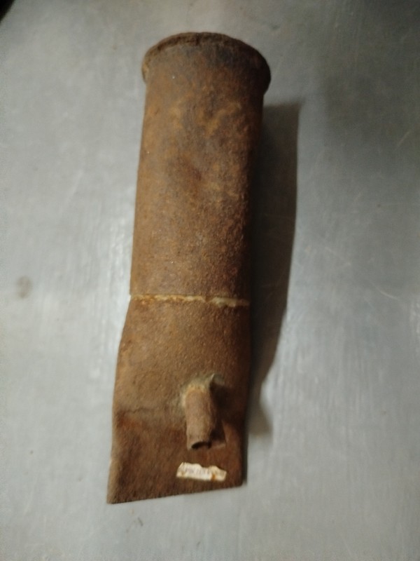 Партизанський каганець із гільзи снаряда. Друга світова війна.