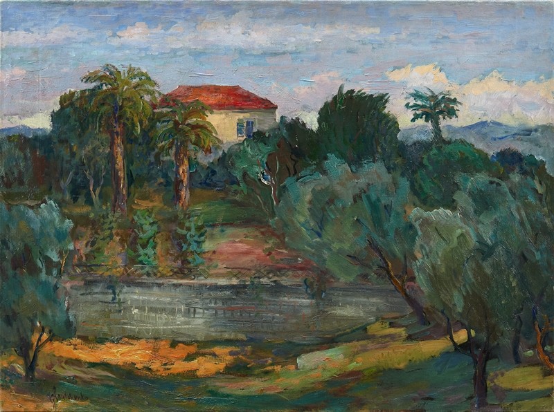 Пейзаж з хатою