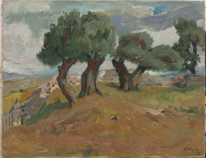 Пейзаж з вербами