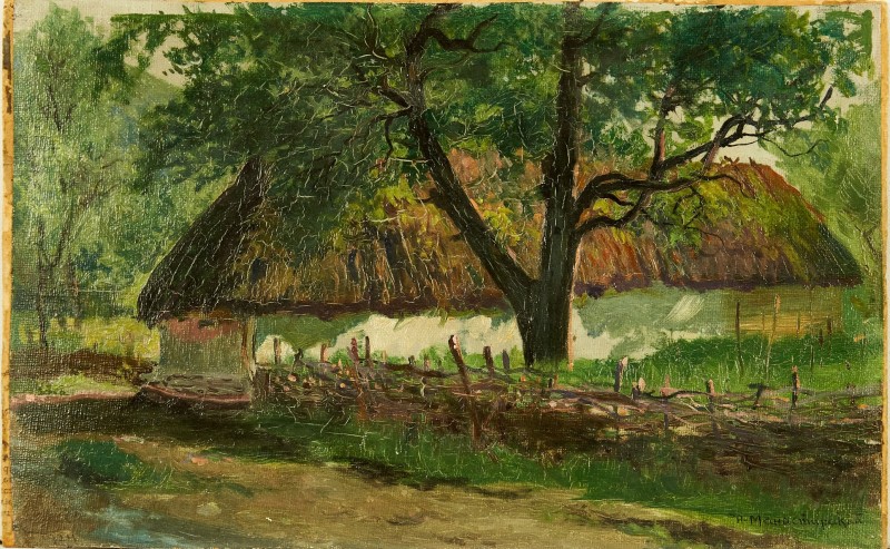 Хата з деревом