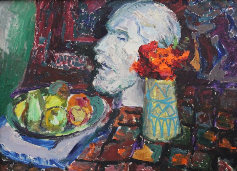 Натюрморт з гіпсовою головою