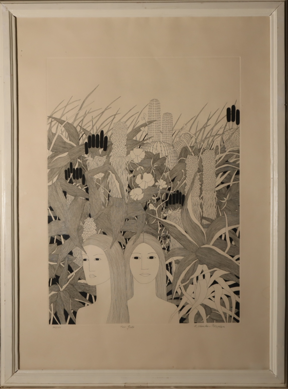 Графічний твір "Дві дівчини"