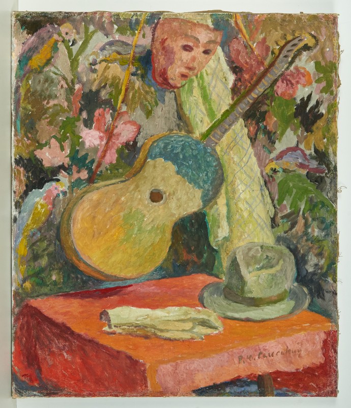 Мертва природа (гітара і маска)