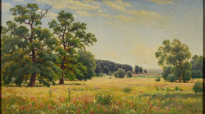 Луг з деревами, 1916