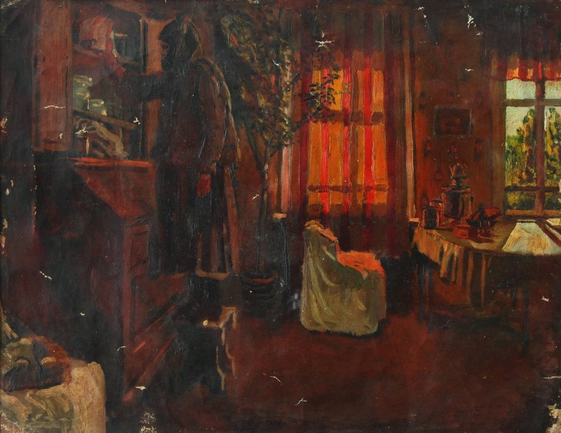 Біля буфету, 1880-і