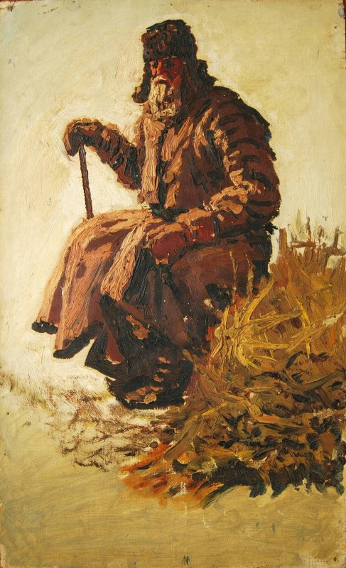 Селянин у кожусі