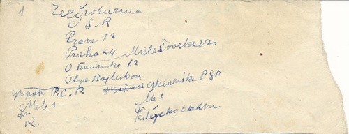 Адреси з Чехословаччини