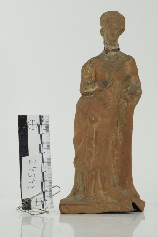 Теракота. Жінка, що опирається на колонну