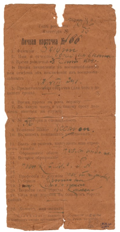 Особиста картка