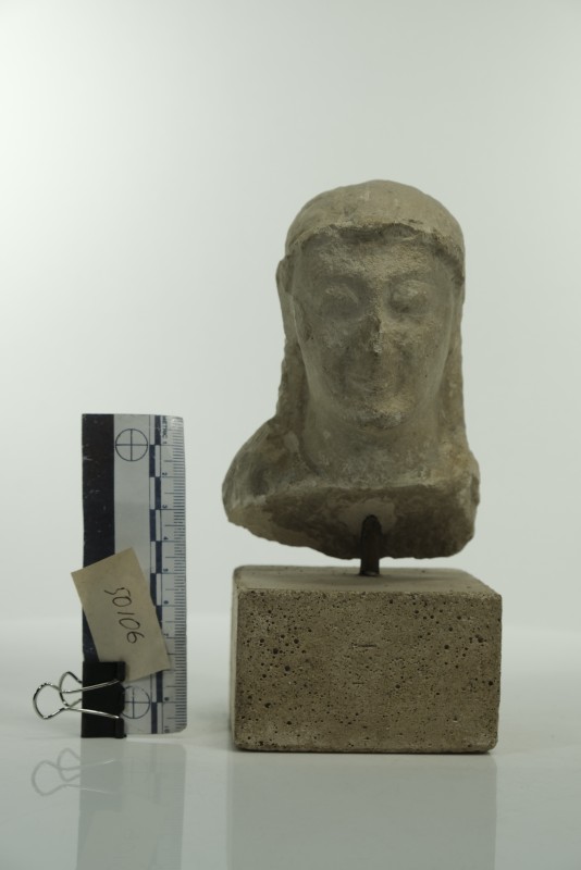 Голова юнака з довгим волоссям