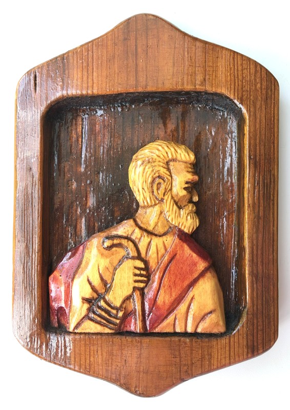 Барельєф різьблений «Мандрівник»