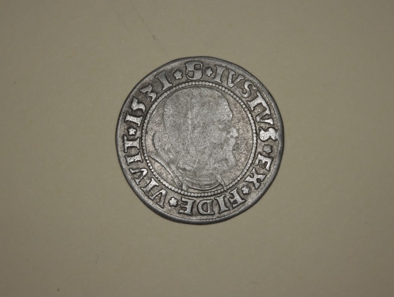 Монета. 1 грош. 1531 р. Альберт (1525-1598). Герцогство Пруссія