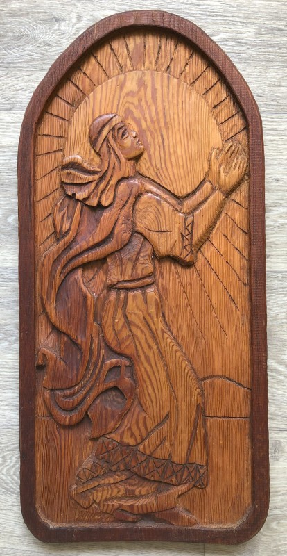 Барельєф різьблений «Ярославна»