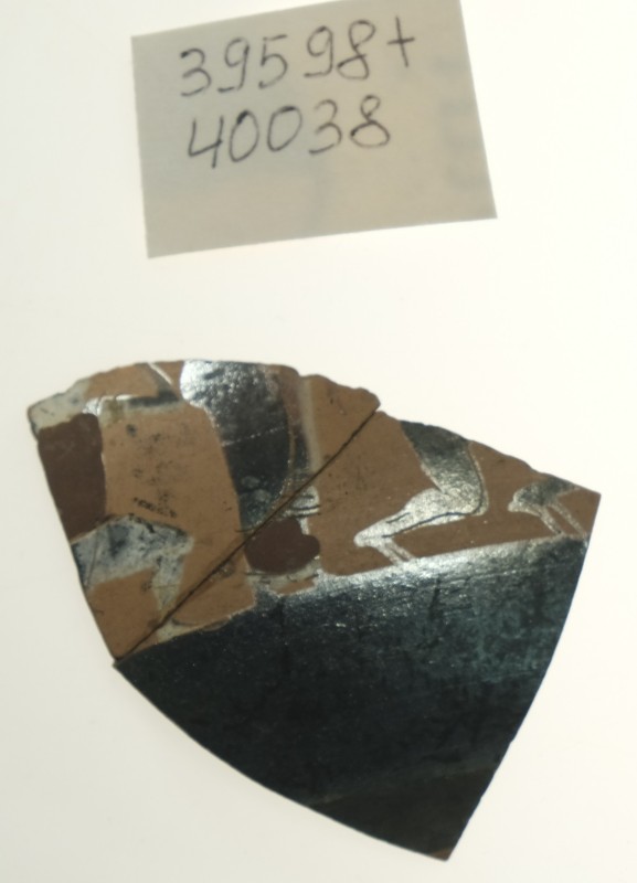 Фрагмент тонкостінної чорнофігурної посудини