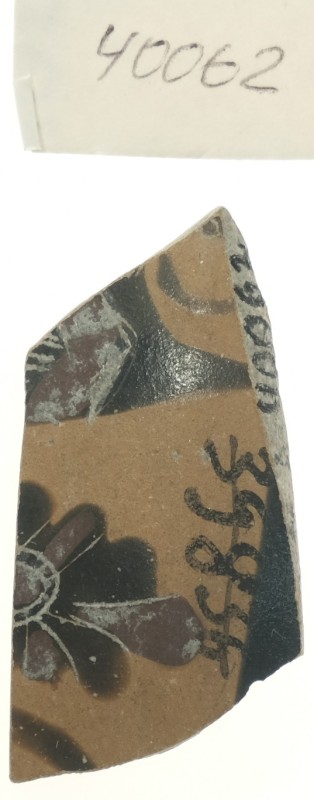 Фрагмент тонкостінної чорнофігурної посудини