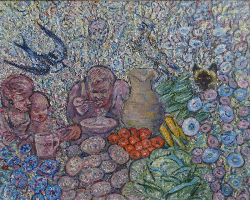 Картина. Надія Падурська "Сімейний обід"