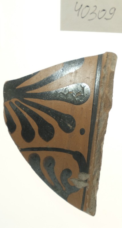 Фрагмент горла чорнофігурної закритої посудини