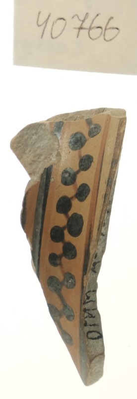 Фрагмент закритої чорнофігурної посудини