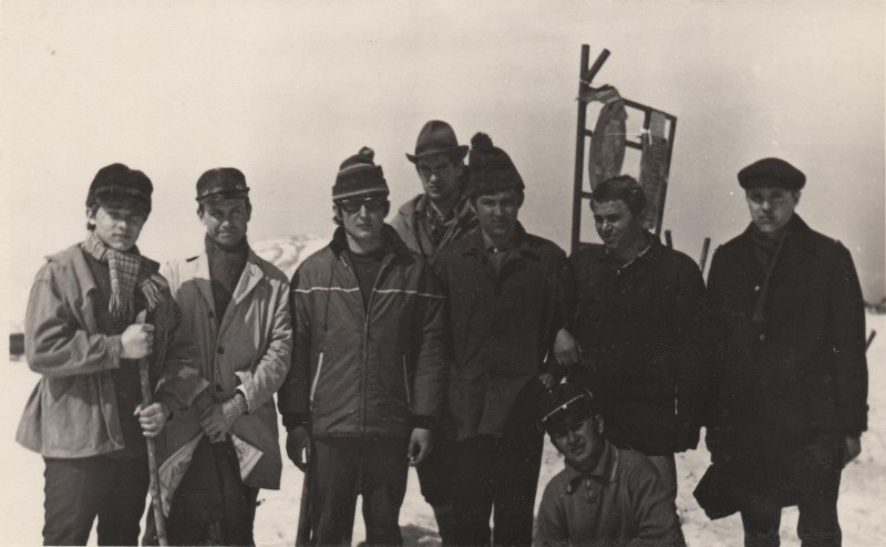 Фотографія. В. Івасюк з товаришами. 1972 рік.