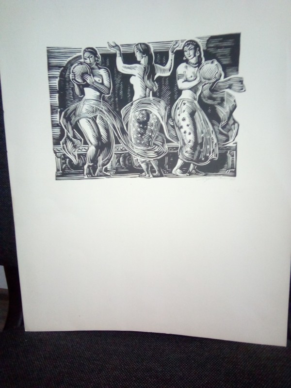 Картина-ілюстрація до драми І.Кочерги "Свіччине весілля"- Танець"