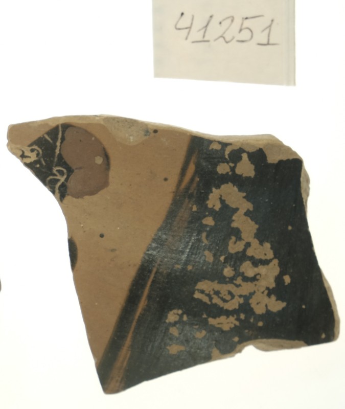 Фрагмент тонкостінної чорнофігурної посудини