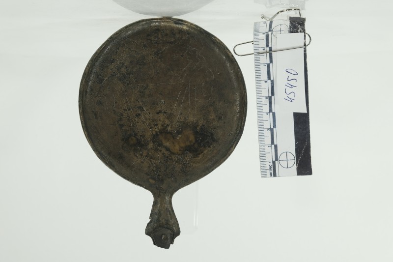 Дзеркало бронзове з ручкою