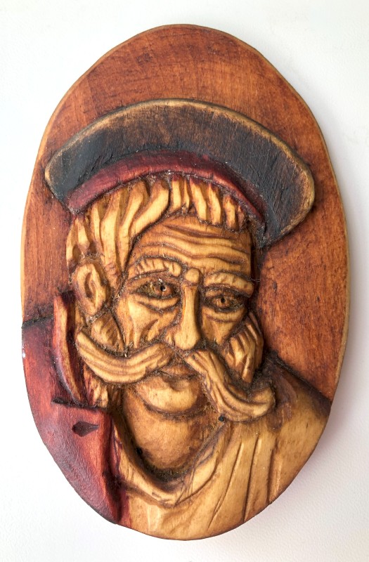 Барельєф різьблений «Купець»