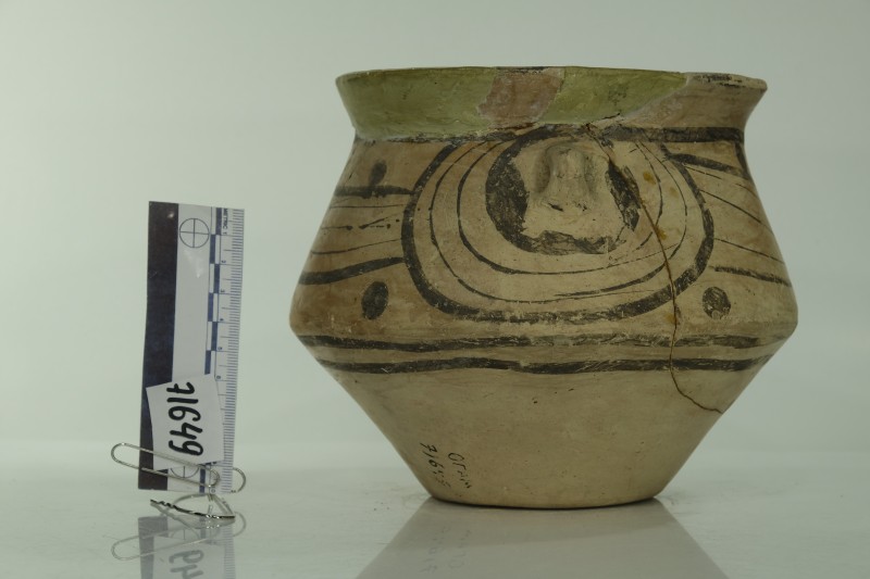 Посудина червоноглиняна, розписна